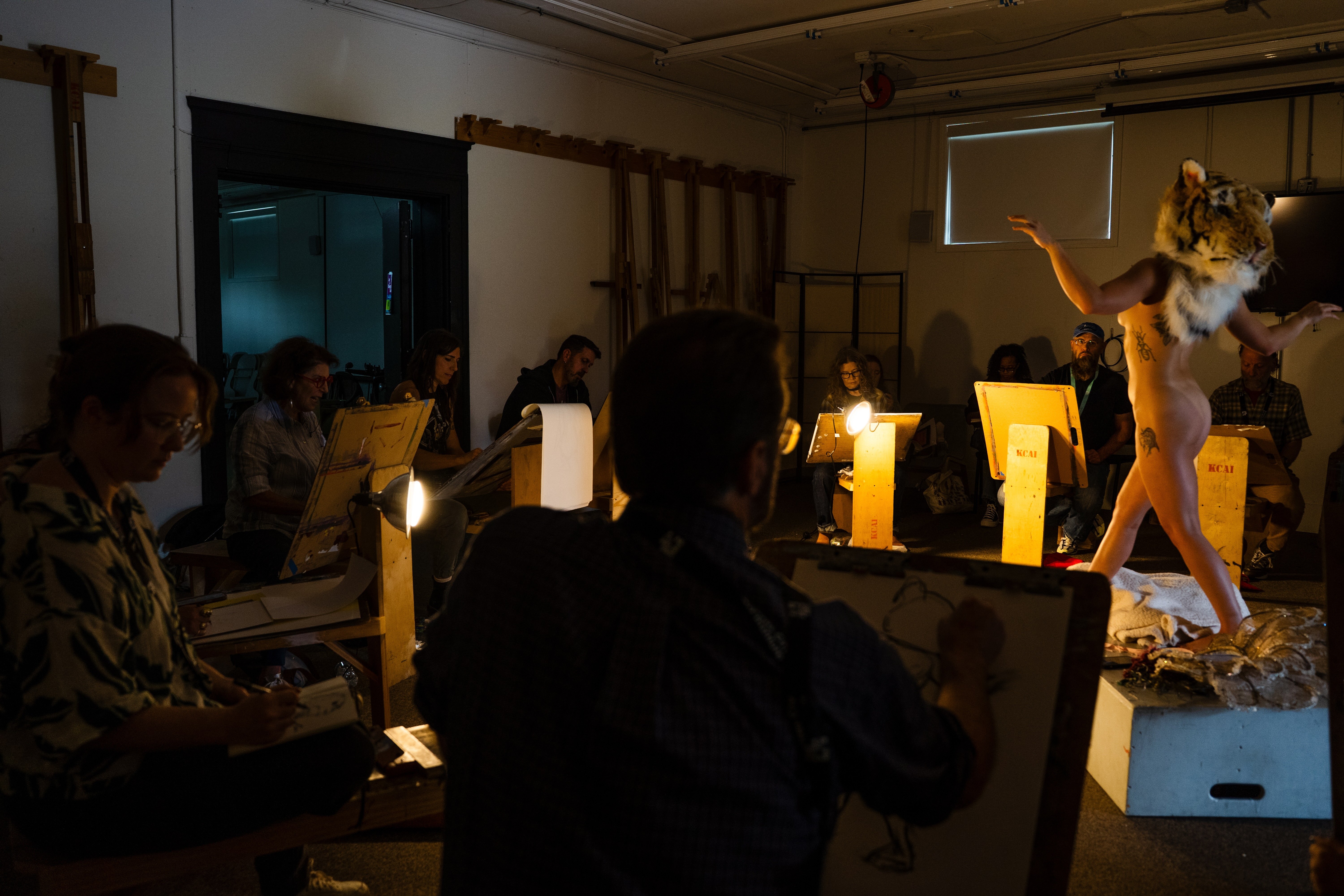 Life drawing workshop at KCAI's Alumni Weekend 2025