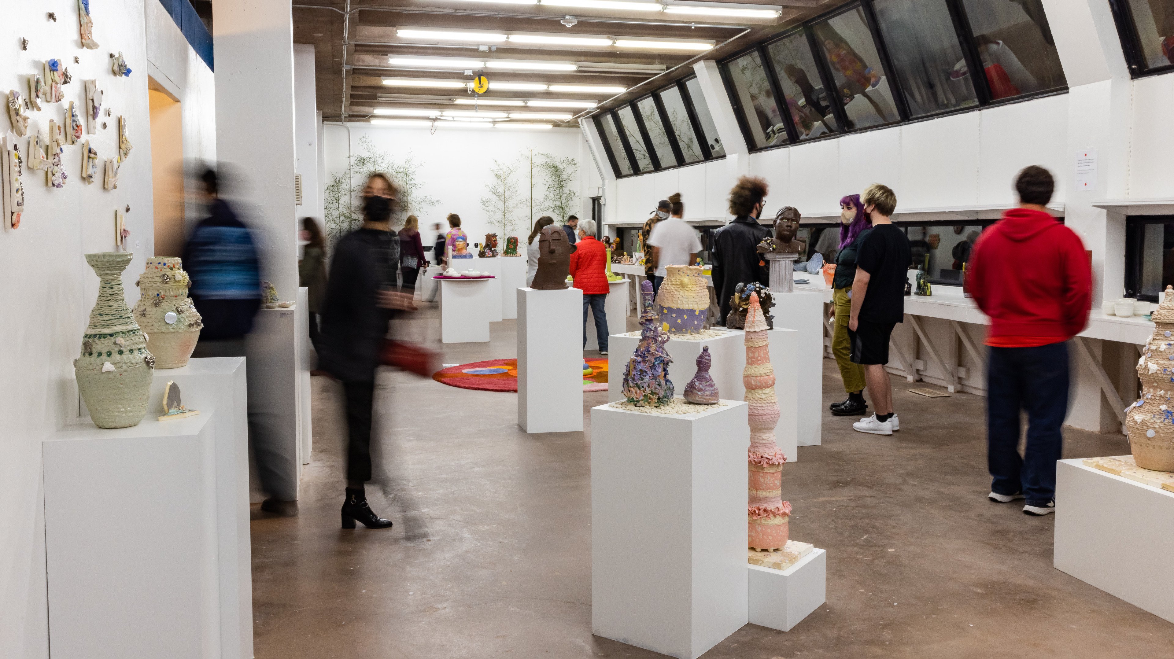 Ceramics Studio During the End of Semester Exhibition