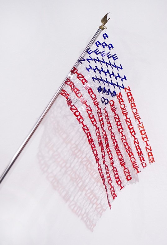 MIchelle Chan woven plexi glass flag