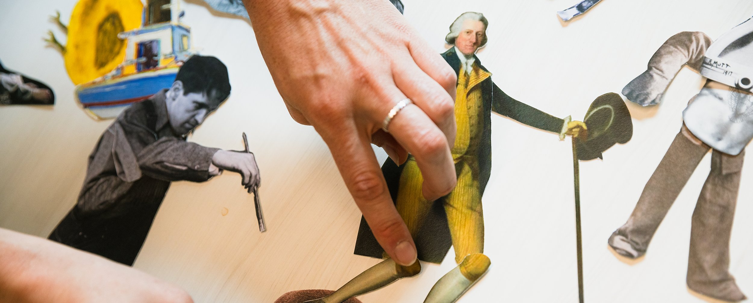 banner with cut outs