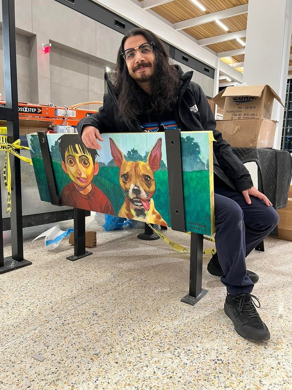 Baldemar Rivas airport bench